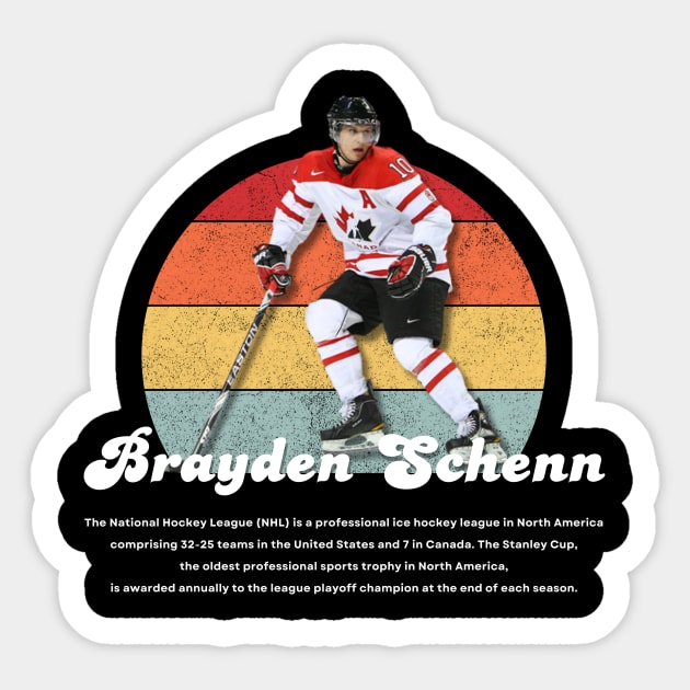 Brayden Schenn Vintage Vol 01 Sticker by Gojes Art